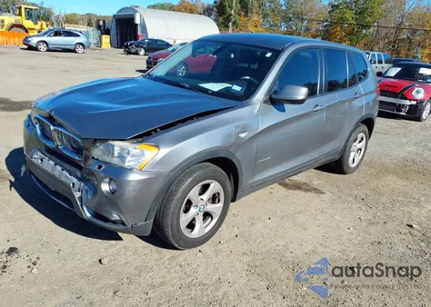 2011 BMW X3 xDrive28I z USA, uszkodzony, nr VIN 5UXWX5C55BL705578
